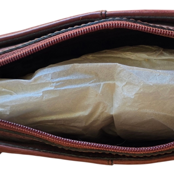 Leather Purse In Tobacco Shade - Picture 6 of 11